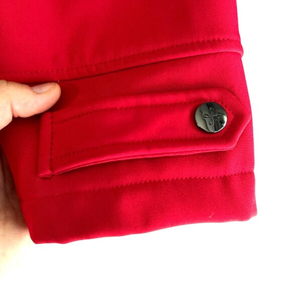 Womens Coat Plus Size 16 W Extra Large Red Hooded Gorpcore Jacket Preppy** - Picture 5 of 8